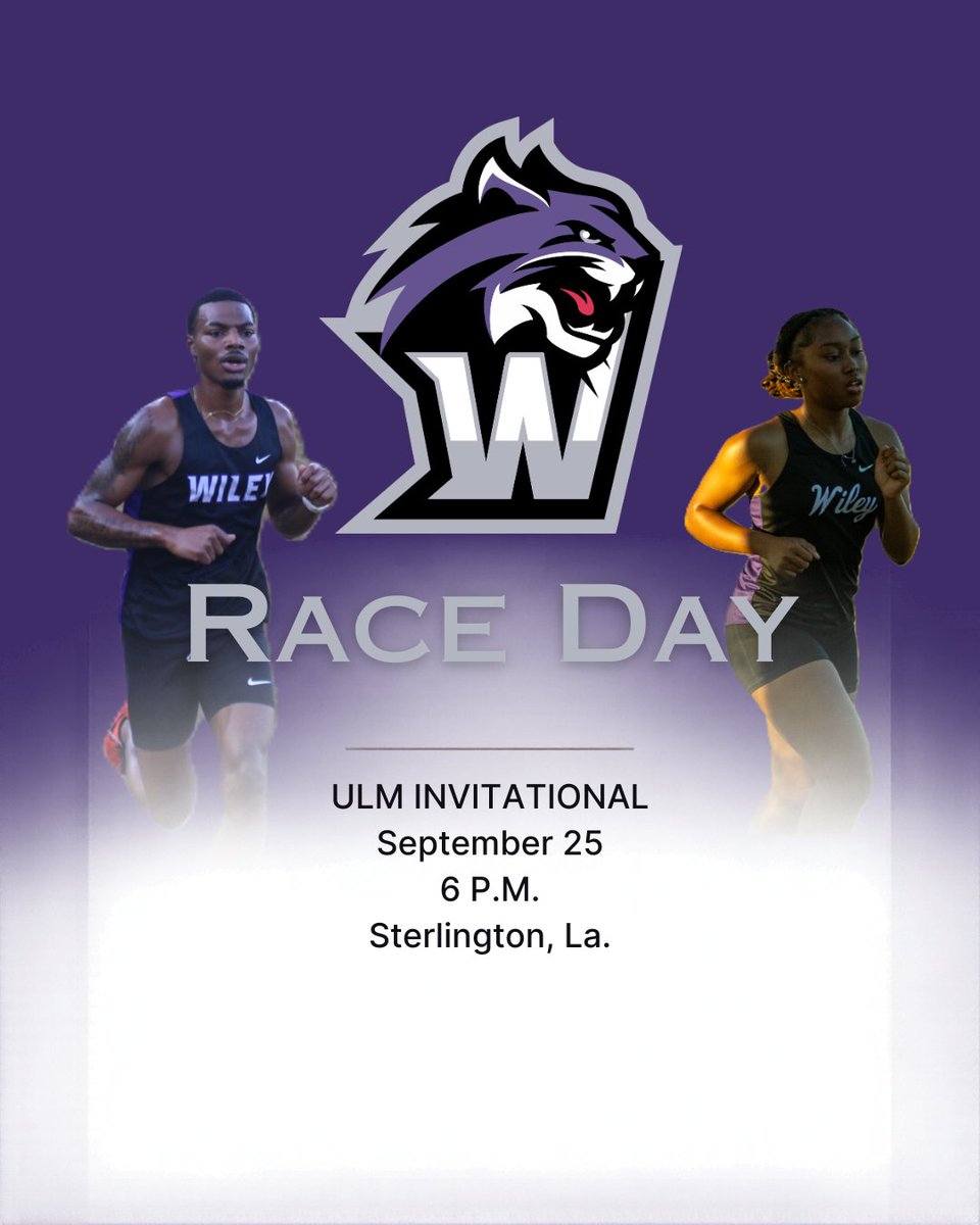 WileyAthletics's tweet photo. Our journey to the @hbcuac championship continues at the @ULM_Track Invitational.
🏟️Sterlington Sports Complex
📍Sterlington, La.
⏰6:15 & 6:45 p.m.
📊https://t.co/epLjoWsLDS & https://t.co/Z9IqsYjPM4
#FeartheClaws #WhereWinnersThrive #HardWorkPaysOff #GoForthInspired https://t.co/RCzXjJj4yG