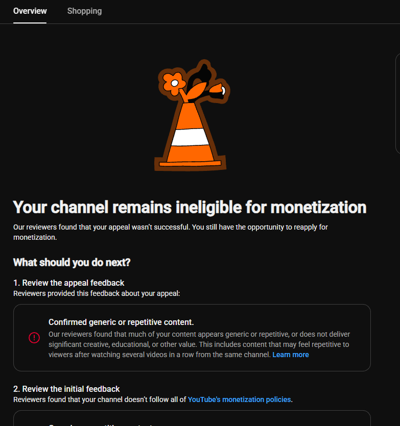 MindPalace1233's tweet photo. Hello @YouTube and @TeamYouTube it's been 7 months now since my channel https://t.co/jTSfj14gmS got demonetized with "Inauthentic Content", I appealed as requested but I was rejected, I waited for 90-days, reapplied but rejected again and this time I got "Generic or Repetitive Content" warning.

Meanwhile, my channel MIND PALACE is an Educational biography documentary channel where I teach my viewers the famous historical figures that lived in the past that changed and shaped the world we live in. The videos are long but calm and we aim to both educate the audience and ensure they have a pleasant, enjoyable time. Also the videos are well edited and the content visuals are based on the narration of that video.

Please, I would like you to help me look again on my channel with human reviews for a possible recovery of my channel. The March 21, Since my demonetization date, i understood, read the YPP Monetization policy and made changes to my channel that complies with the policy rules. The viewers from all over the world loves, watches and comments my videos. I love teaching through my videos.

@TeamYouTube your human review and responses is highly appreciated towards the restoration of my channel MIND PALACE.

Best regards
Yusuf