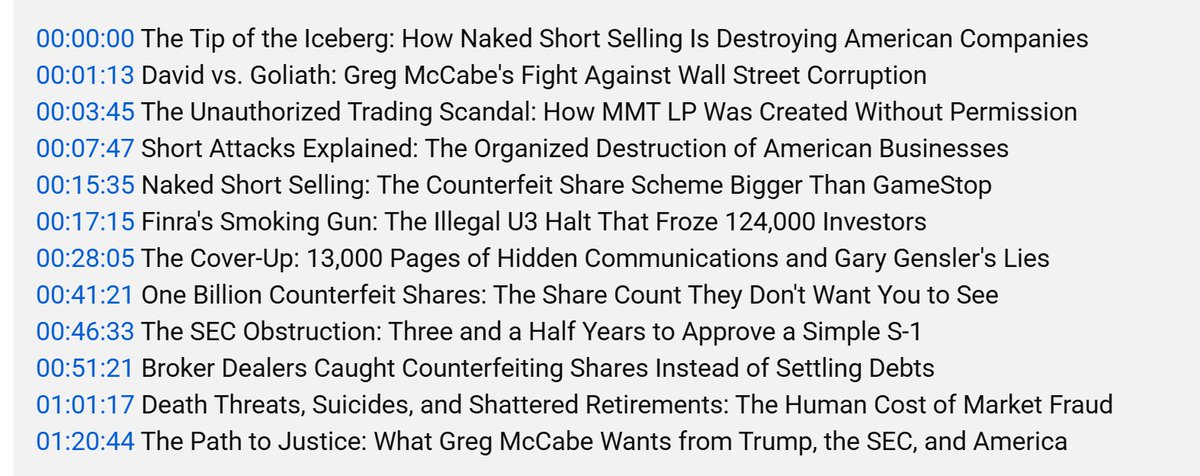 NotKcat's tweet photo. 🔥 MMTLP INTERVIEW SEGMENTS REVEALED 🔥

👀 One segment immediately jumps out:

“ONE BILLION COUNTERFEIT SHARES: The Share Count They Don’t Want You to See”

⏰ Starts at 41:21.

One BILLION counterfeit shares? That’s one hell of a claim. Will Greg McCabe bring the receipts? 🍿 https://t.co/EyBGhxVFO0