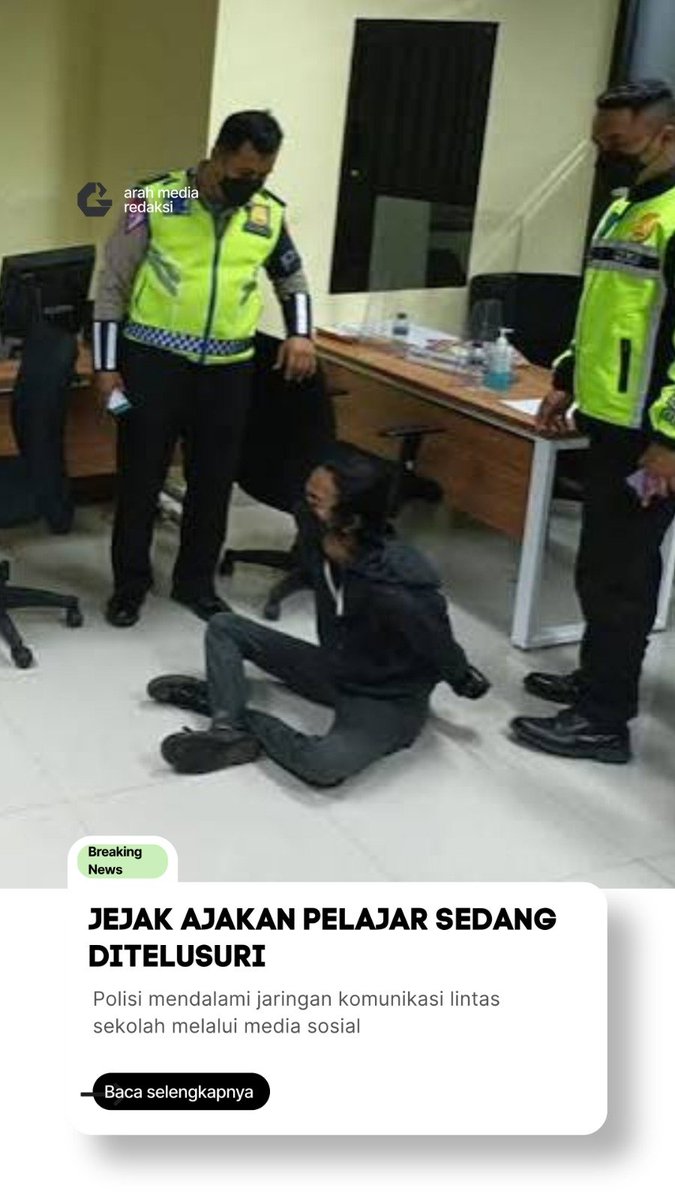 ArahMediaR3q's tweet photo. JEJAK AJAKAN PELAJAR SEDANG DITELUSURI.

Polres Metro Bekasi Kota mendalami dugaan mobilisasi pelajar lintas sekolah melalui media sosial.

Fokus penyidikan kini bergeser pada rantai komunikasi. 🧵
#jagaindonesia https://t.co/KleeqLaq8Q