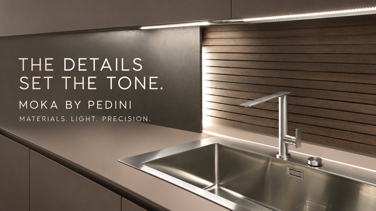 Pedini_Atlanta's tweet photo. The details set the tone.
Pedini MOKA brings warm wood, brushed metal, and integrated lighting into one precise composition.
Visit Pedini Atlanta at ADAC, Suite 226.
#PediniAtlanta #Pedini #Moka #ItalianKitchens #AtlantaDesign #ADAC https://t.co/TLMDn9mVS8
