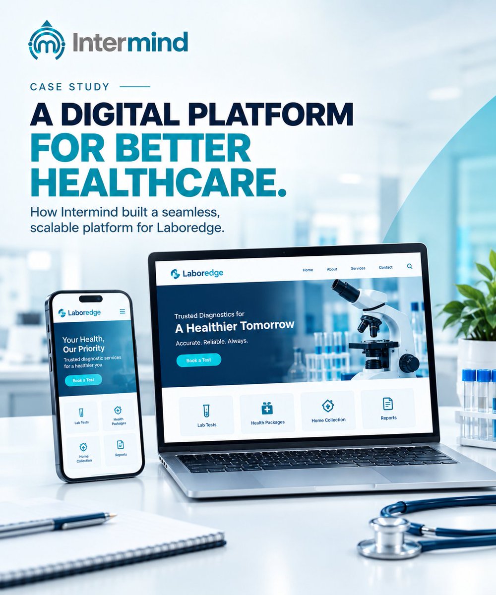 intermindsol's tweet photo. Faster load times. Sharper design. Real impact. 🏥

We rebuilt @LaborEdge's website on our in-house CMS, BizOn — showcasing their Nexus platform the way it deserved.

Case study 👇
🔗 https://t.co/L39a8BmLM6

#Intermind #HealthcareTech #CaseStudy #WebsiteRedesign https://t.co/zrzGSBe8TE
