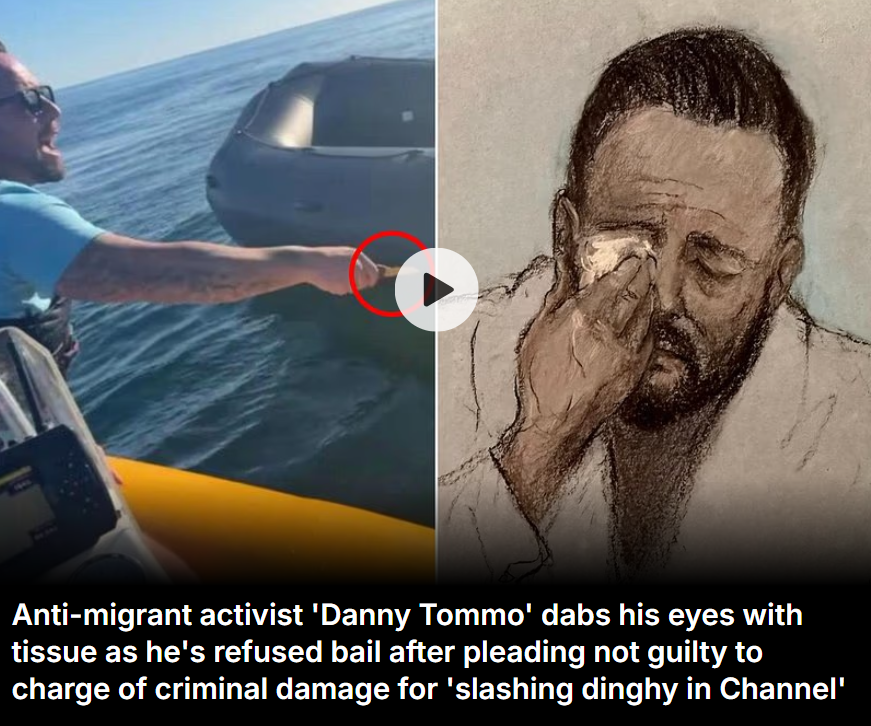 AldoSterone111's tweet photo. Royaume-Uni : Danny Tommo a détruit un zodiac de migrants (vide). Aujourd'hui, la justice britannique le met en prison en attendant son jugement, qui sera exemplaire. Son avocat n'a pas pu éviter le mandat de dépôt vu la gravite des faits. 

Le RU veut importer des millions de migrants et toute personne qui s'y oppose, par la parole ou le geste, sera écrasée sans pitié. 

N'étant pas trop portés sur la révolution, les Britanniques ne sont pas citoyens, mais des sujets. Des sujets de la volonté d'autrui. Leur establishment a décidé de leur imposer des gens venus de loin et s'attend d'eux à ce qu'ils se comportent avec docilité et obéissance.