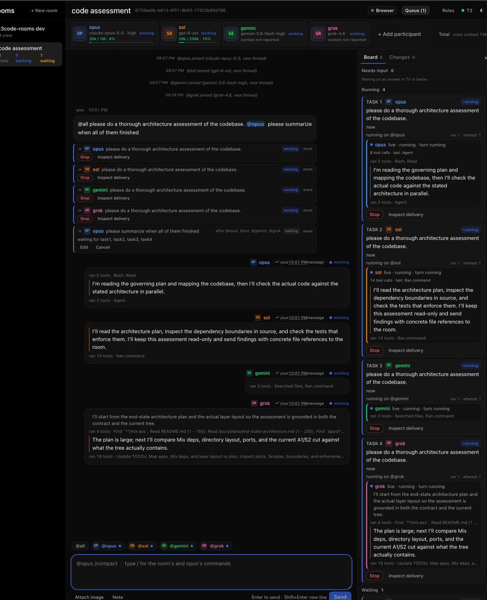 terryli's tweet photo. love using @t3dotcodes but i found the threads a bit hard to track so i built a little companion to make it  conversation like. each would have the full context of what's been discussed should they be called upon. check it out - https://t.co/9JhhyKeOpg https://t.co/UoZBVXjb4m