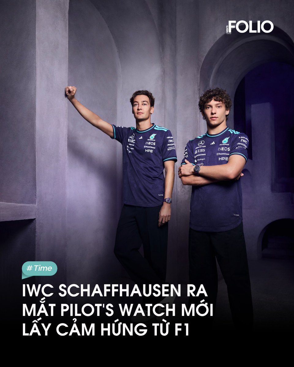 MaximoChiuyzqi's tweet photo. بمناسبة جائزة سنغافورة الكبرى، تكشف IWC عن ساعة Pilot’s Watch Chronograph 41 Mercedes-AMG PETRONAS بقرص بنفسجي مستوحى من زهرة سنغافورة الوطنية، مع تفاصيل PETRONAS وهيكل تيتانيوم خفيف. https://t.co/1maskD01XE