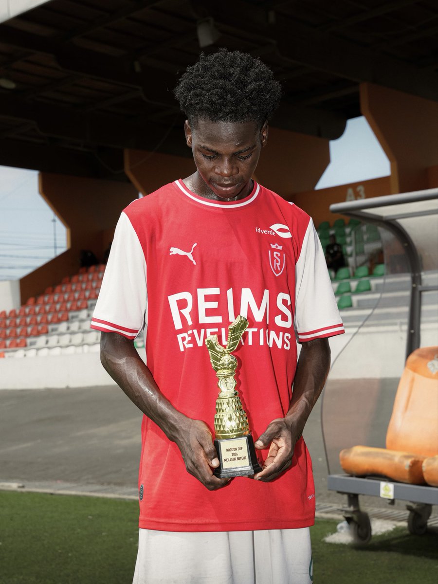 StadeDeReims's tweet photo. 🏆 Meilleur buteur avec 4 réalisations et auteur du plus beau but de cette Horizon Cup 2026 🇨🇮

Seydou Dembélé 🔥 https://t.co/cvA5rFR8Hp