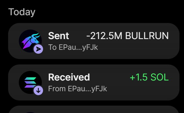 BullrunCash's tweet photo. 212.5 MILLION $BULLRUN PURCHASE COMPLETED FOR 1.5 SOL

BUY ON 𝕏 → Send SOL to:
8trY7gA9kzf9Yu4LUW8SdGCuydHAHfodCEFH3CGHUgWR

Min: 0.2 | Max: 10

0.2 $SOL → 10M $BULLRUN
1 $SOL → 100M $BULLRUN
5 $SOL → 1B $BULLRUN 

Visit https://t.co/N6UvBwkXIX

Retweet & Drop Solana Wallet Address for $100,000 $BULLRUN