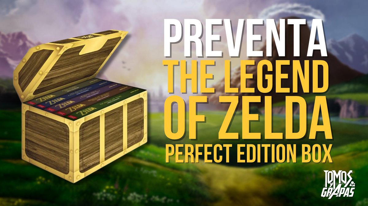 TomosyGrapas's tweet photo. Atención jugones, porque activamos la PREVENTA del nuevo Cofre de THE LEGEND OF ZELDA ⚔️

Tenéis hasta el 15 de Noviembre para reservarlo (O hasta fin de existencias) y llegará en Diciembre 📚 

Por Hyrule! 👇👇👇
https://t.co/ynuugXfUlq https://t.co/seZlCEuM63