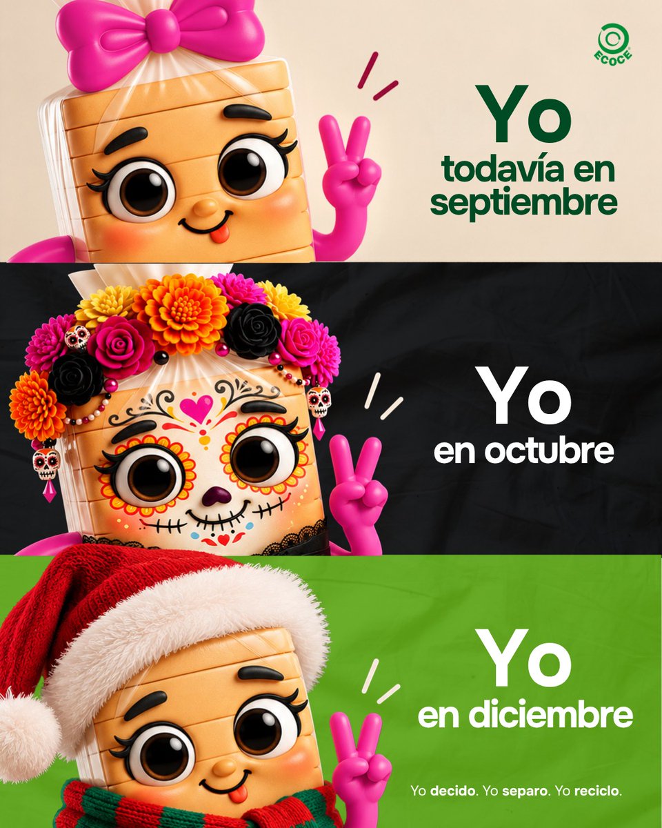 ecoceac's tweet photo. Porque no importa en qué mes estemos, siempre podemos elegir aprovechar lo que ya tenemos, reducir lo que no necesitamos y separar correctamente nuestros residuos.

✨ Cambia el mes. Cambia la temporada. Pero tus decisiones también pueden cambiar el camino de los materiales.

Y tú… ¿qué hábito te gustaría mantener durante todo el año? 👀♻️

#Ecoce #YoHoy #México #trend  #YoSíSeparoMisResiduos