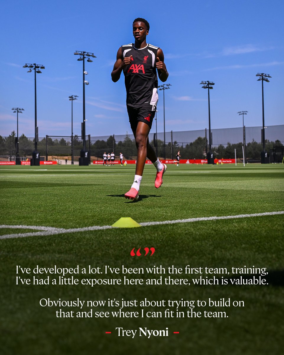 LFC's tweet photo. Trey Nyoni on Andoni Iraola's style of play, his role and development 💬✨ https://t.co/vkgccNClPR