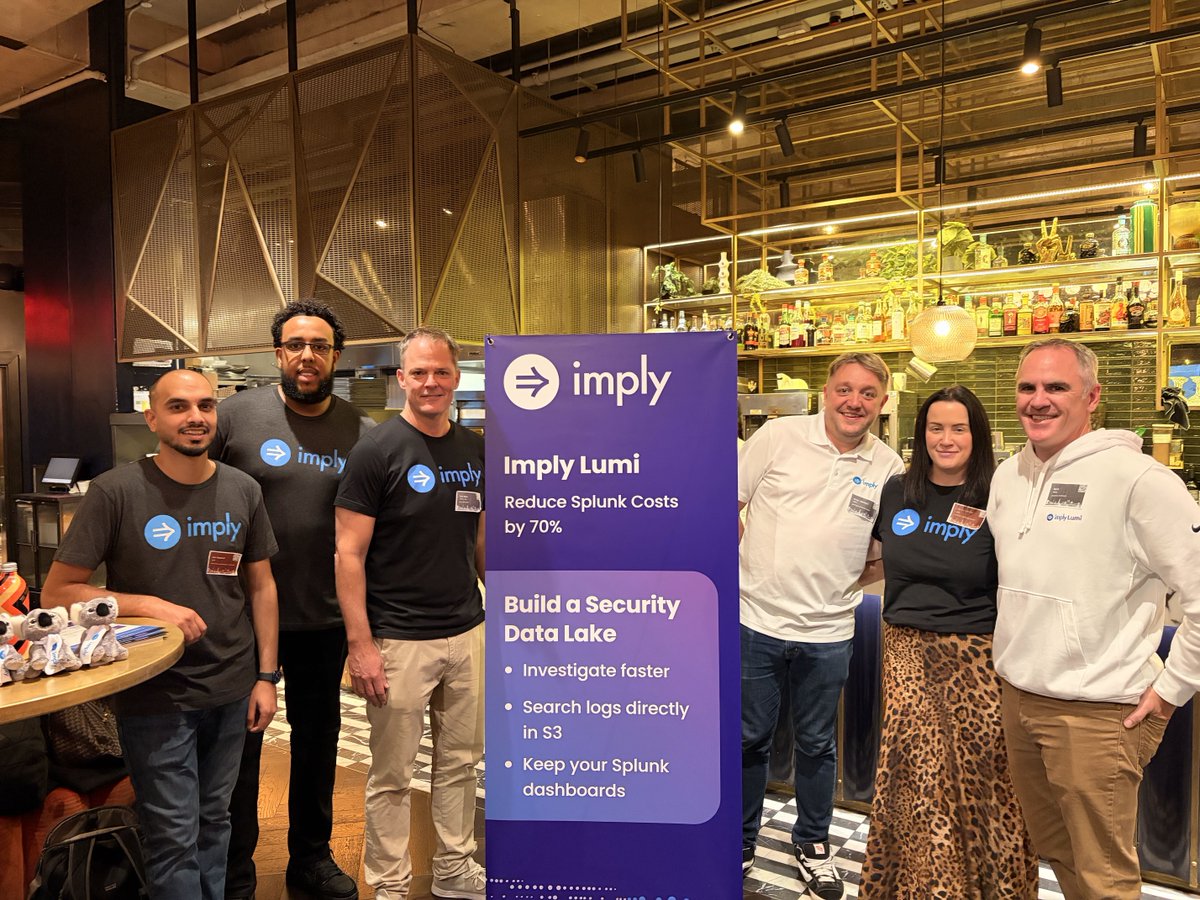 implydata's tweet photo. We're keeping the momentum going! After last week's event in Denver, it was great to see our friends at SREday London. Thanks to everyone who attended Peter's session or stopped by our booth. 

@Cribl_io / #CriblCon 26 up next! https://t.co/FkiaUzADaH https://t.co/CvWGShSOIU