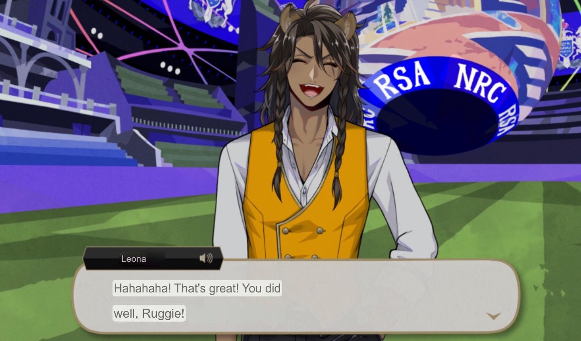 chuuyasdata's tweet photo. And whoever said that Leona didn't really care about Ruggie can now shut up bc look how adorable this moment is... he is so proud of him I'm going to cry https://t.co/bS39ElysSi