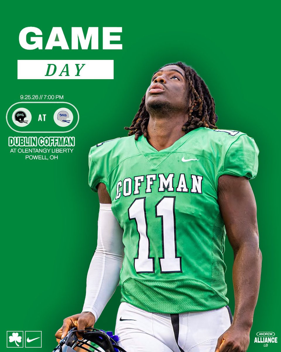 coffmanrocksfb's tweet photo. ☘️ Kicking Off OCC-Central Play for Game #6 in Powell!! ☘️ #BeatLiberty #GoRocks https://t.co/d7JeJXdmvh