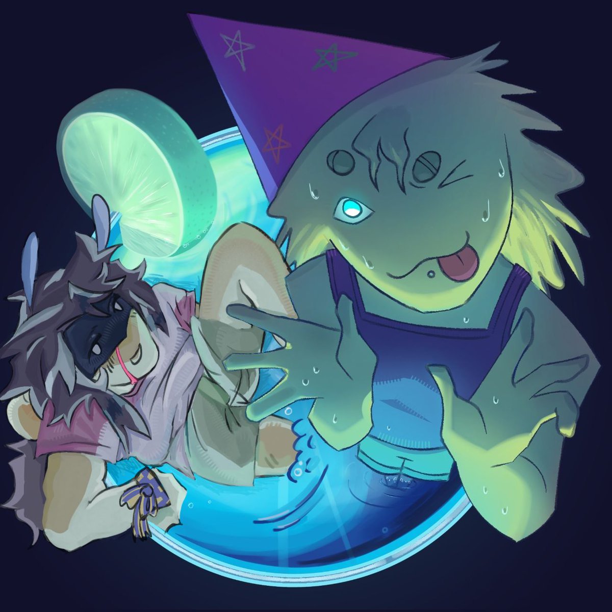 Dawn_143012's tweet photo. Collab with @MEAT_PIEEEE 
LELELELEELELLE
#regretevatorfanart #regretevator #partyskater https://t.co/AAeAGZDwHL