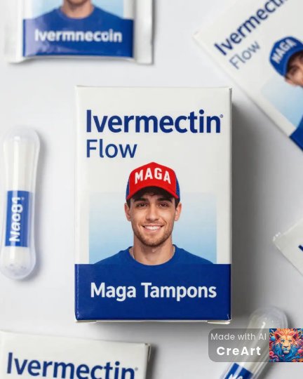 NoisyMayhem's tweet photo. @DanielBawd56319 @craigkellyAFEE You sound like you have Pre Ivermectin Rectum Stress 😆

Like Donald Trump Craig Kelly recommeds XXXL Maga brand Ivermectin Flow tampons to plug his bloody balloon knot you should use 👇 https://t.co/allhz8mAJx