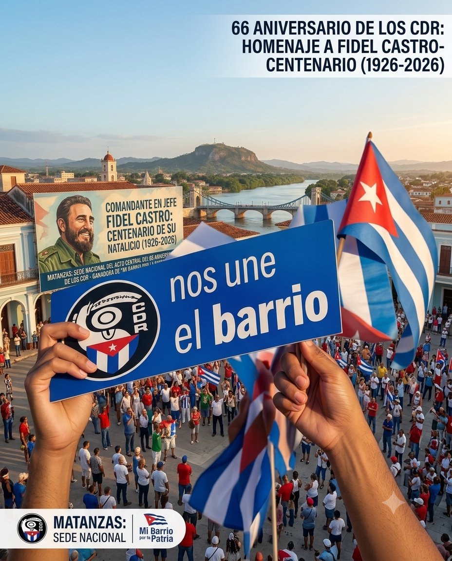 BMCNacalaptx's tweet photo. #CDR66 🇨🇺 En este aniversario rendimos homenaje a Fidel en su centenario. Felicidades a MATANZA, sede nacional por sus resultados en "Mi barrio por la Patria".
Como dijo Fidel: "Cuando el pueblo está organizado, no hay imperialista que pueda moverse".
#FidelVive https://t.co/hXMurRyPXS