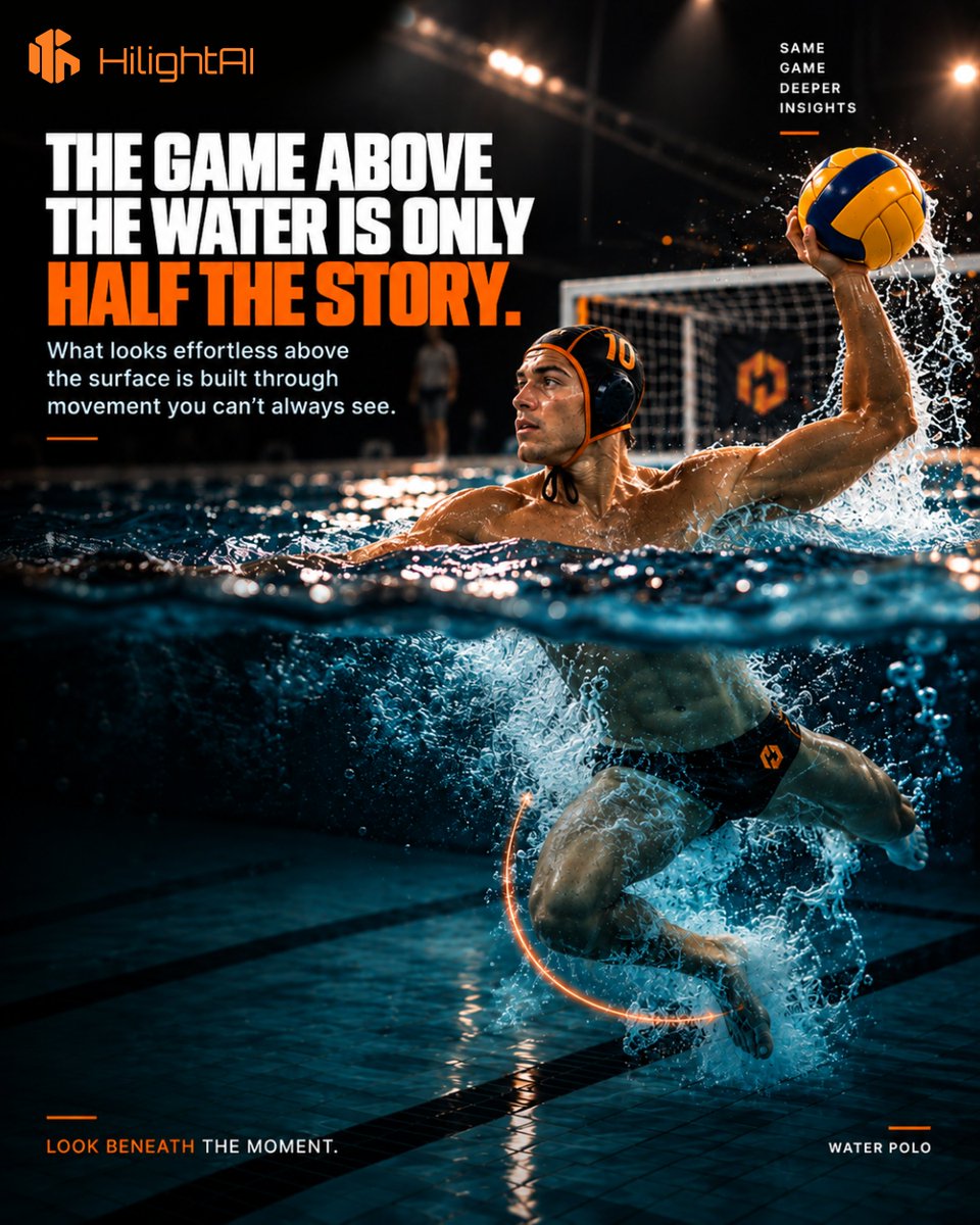 HiLight_AI's tweet photo. The Game Above the Water Is Only Half the Story. ๐คฝ
Review. Refine. Return. Train with purpose. Make your next play count with HiLightAI. ๐
#HiLightAI #WaterPolo #SportsAI #AIinSports #SportsAnalytics #PerformanceAnalysis #AthleteDevelopment #MovementAnalysis #WaterPolo https://t.co/78JjKFKOtU