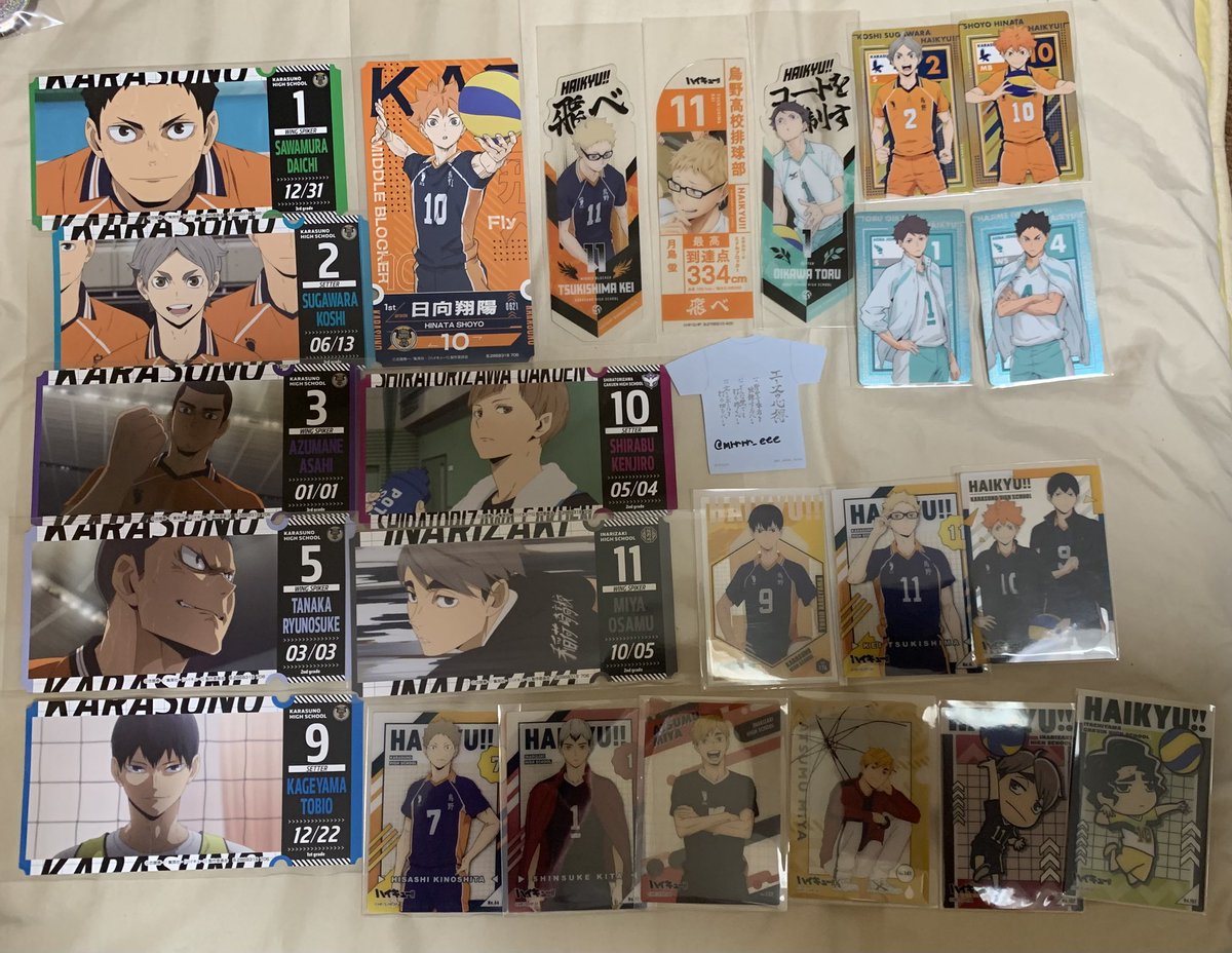 mrrrr_eee's tweet photo. 【交換 譲渡】ハイキュー ロングステッカー  ステッカー アクリルキーホルダー  カード マスコット 栞 一番くじ

譲
引用先、画像のもの

求
同異種 木兎・梟谷＞黒尾・研磨
or 
1〜3枚目  1枚50円 ＋送料
4枚��  記載通り ＋送料

複数個のお取引優先
画像保存🙆‍♀️

郵送orメルカリでお願いします🙇‍♂️ https://t.co/Xdyv1rIwmF