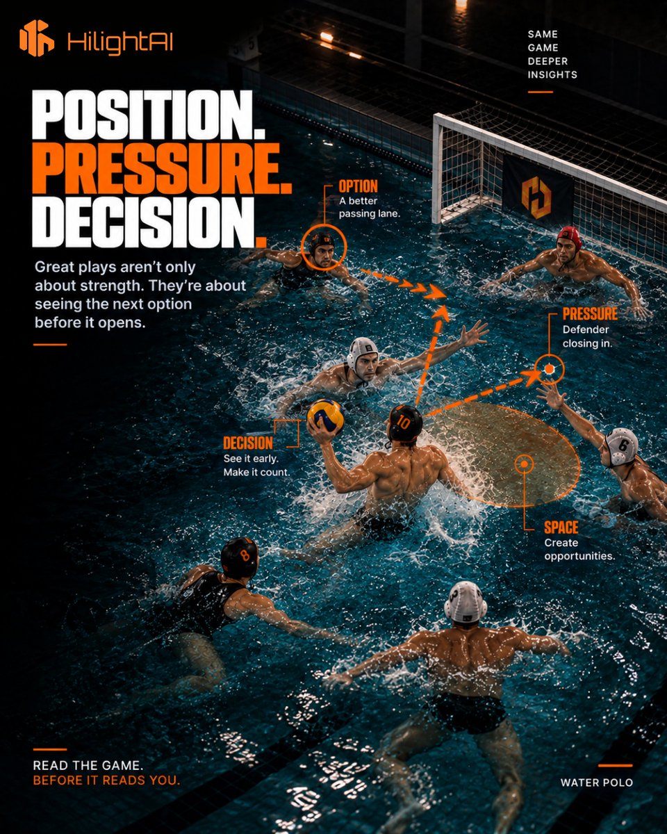 HiLight_AI's tweet photo. The Game Above the Water Is Only Half the Story. ๐คฝ
Review. Refine. Return. Train with purpose. Make your next play count with HiLightAI. ๐
#HiLightAI #WaterPolo #SportsAI #AIinSports #SportsAnalytics #PerformanceAnalysis #AthleteDevelopment #MovementAnalysis #WaterPolo https://t.co/78JjKFKOtU
