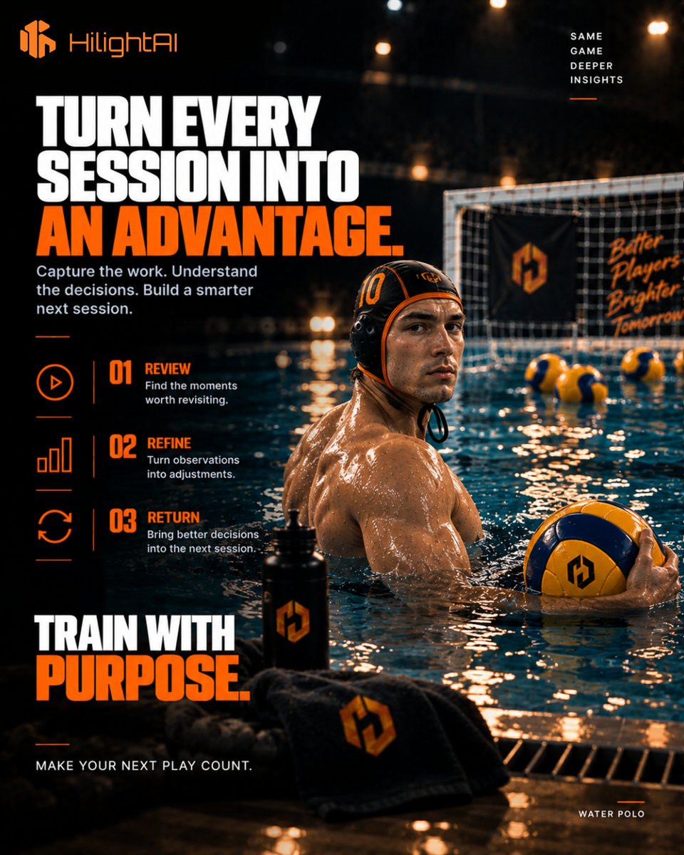 HiLight_AI's tweet photo. The Game Above the Water Is Only Half the Story. ๐คฝ
Review. Refine. Return. Train with purpose. Make your next play count with HiLightAI. ๐
#HiLightAI #WaterPolo #SportsAI #AIinSports #SportsAnalytics #PerformanceAnalysis #AthleteDevelopment #MovementAnalysis #WaterPolo https://t.co/78JjKFKOtU