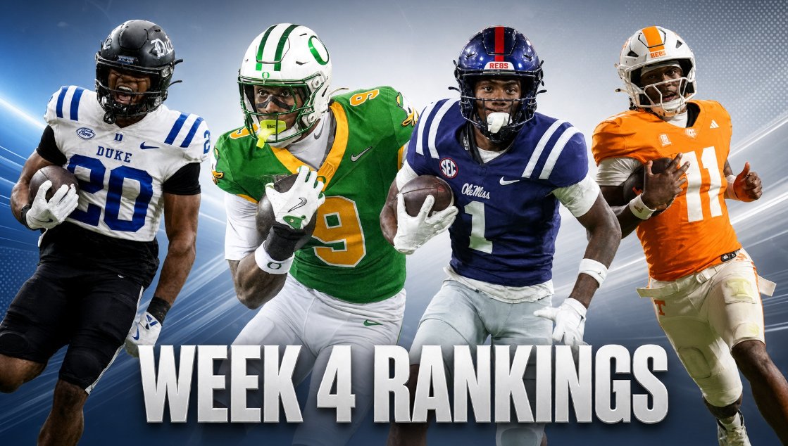 ThirdRead's tweet photo. Who's ready for week 4??

Top 10s listed below!

For Full Rankings: https://t.co/77aknNLP9T https://t.co/xch0YYKTdR