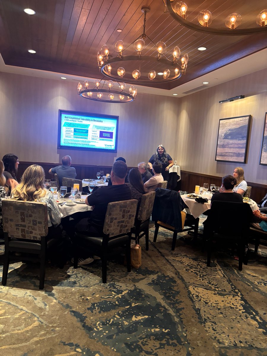 PAsofSC's tweet photo. A big thank-you to all the Upstate PAs who joined us earlier this week for a great dinner discussion on Vraylar and its role in patient care! 

Good food + good conversation and timely clinical topics = a winning combination.

Visit: https://t.co/hxssCliOqC

#SCAPA #SCHealthcare https://t.co/9aZA9jTk0R