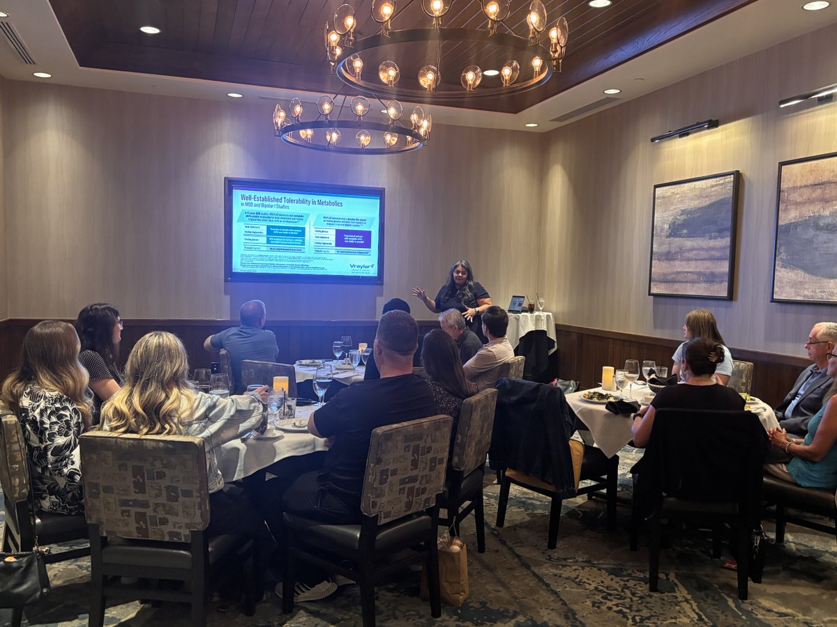 PAsofSC's tweet photo. A big thank-you to all the Upstate PAs who joined us earlier this week for a great dinner discussion on Vraylar and its role in patient care! 

Good food + good conversation and timely clinical topics = a winning combination.

Visit: https://t.co/hxssCliOqC

#SCAPA #SCHealthcare https://t.co/9aZA9jTk0R