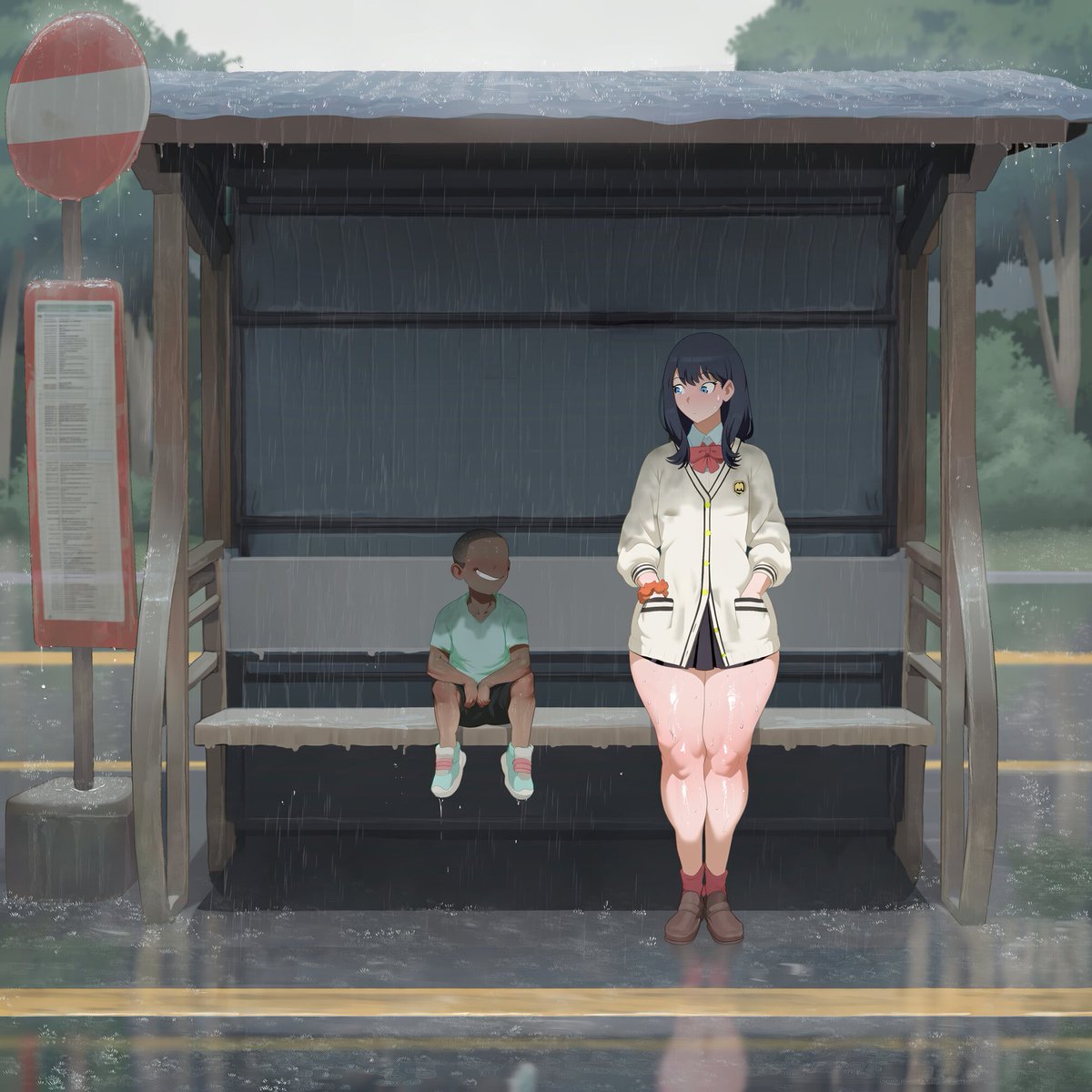 ntrsuki65i3056's tweet photo. 雨に巻き込まれた子供の面倒を見た結果💗 https://t.co/coTXoBW7Lt
