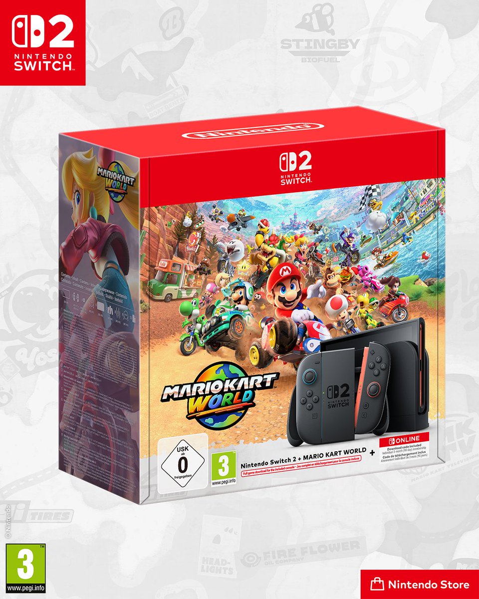 NintendoStoreUK's tweet photo. Nintendo Switch 2 + Mario Kart World Bundle is available to pre-order now on Nintendo Store. 
Save £33.98 / €37.98, compared to buying separately. Out October 29th.

Pre-order available:

🇬🇧: https://t.co/K87xg6Jr8q

🇮🇪: https://t.co/7dimmQsx1R https://t.co/BiH5MMjmcK