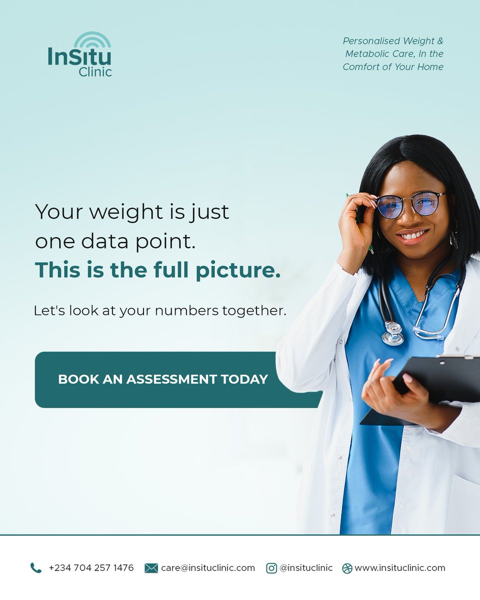 InSituClinic's tweet photo. that’s why it is often referred to as “a silent killer”

None of this shows up on a scale, only discovered during assessment.

If you don’t know your numbers, then this is your sign to get checked

Book your assessment today.
Link in bio.

 #WeightLoss #Metabolism  #Panamá https://t.co/WIqXhCbdip