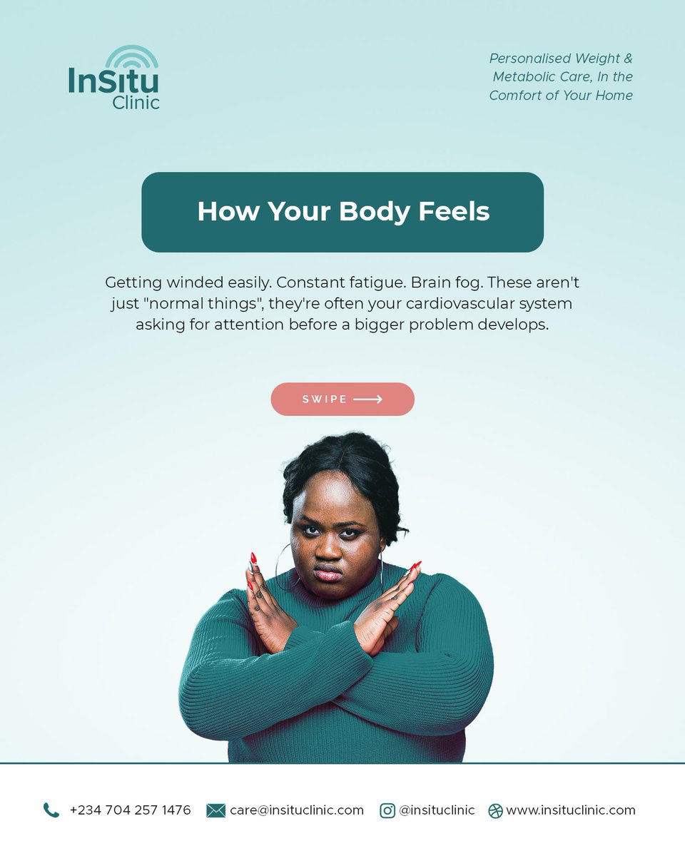 InSituClinic's tweet photo. that’s why it is often referred to as “a silent killer”

None of this shows up on a scale, only discovered during assessment.

If you don’t know your numbers, then this is your sign to get checked

Book your assessment today.
Link in bio.

 #WeightLoss #Metabolism  #Panamá https://t.co/WIqXhCbdip