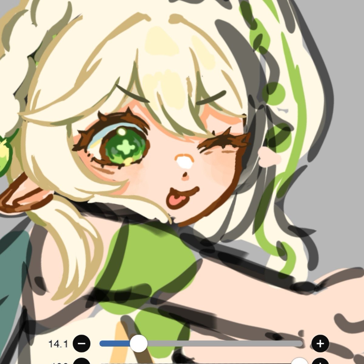 stvrfisn900's tweet photo. nahida wip for collab with my frens 😋 https://t.co/Ckl1m94188