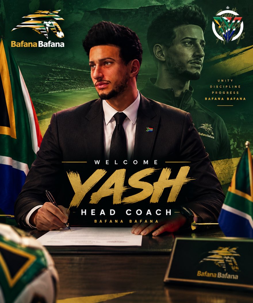 CPG_Africa's tweet photo. RSA CPG are proud to announce Yash as the new Head Coach of the national team! π’π‘
A new chapter begins. New leadership. New ambition. πΏπ¦β½
Welcome to the family, Coach Yash.
#BafanaBafana #NewEra #CPGSA #Esports https://t.co/D4jWtybHX9