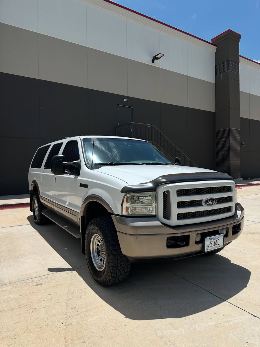 matthcox75835's tweet photo. 2000 Ford Excursion Limited 4x4 – 7. 3L Power Stroke Diesel

281, 739 miles. Legendary 7. 3L Turbo Diesel V8, 4-speed automatic, 4WD, rear air suspension, leather seats, cold A/C, and upgrades. Clean, capable, built to last. Arlington, TX. Asking https://t.co/fdOihEcQNa