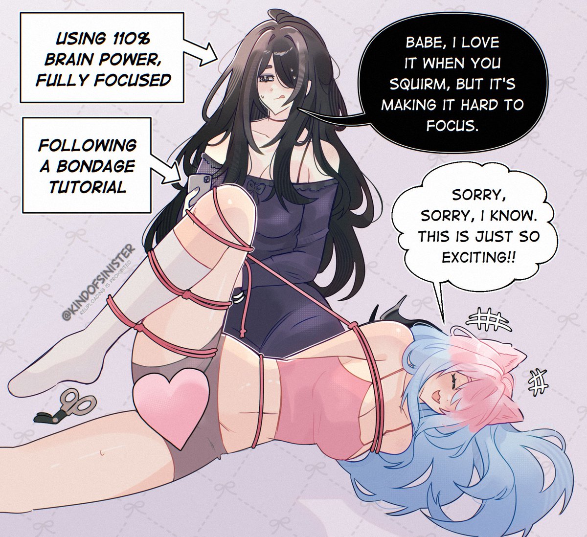 kindofpure's tweet photo. Learning a new skill is hard but at least she has a (very) willing participant~ https://t.co/yQVHE7HbIt