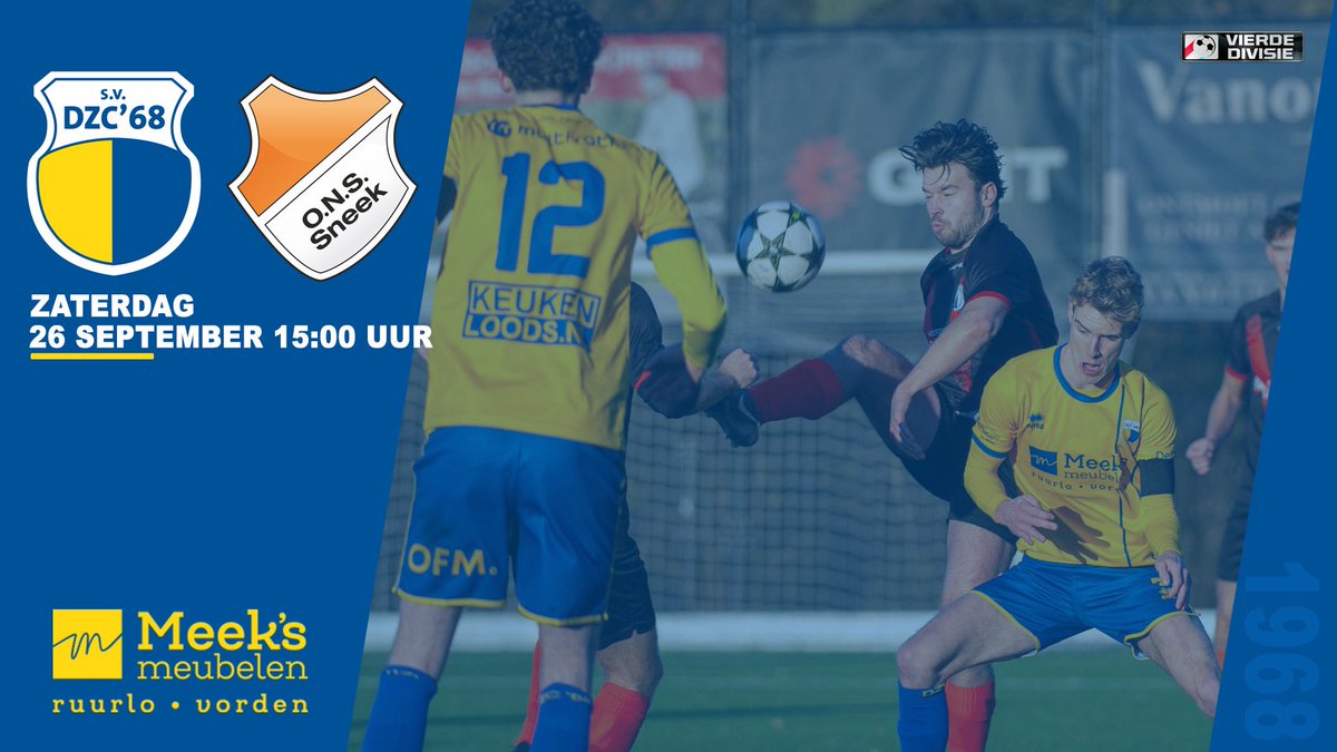 dzc68's tweet photo. Zaterdag 26 september speelt DZC β68 de thuiswedstrijd tegen @ONSSneek Afgelopen week werd er aardig gespeeld maar bleven de punten in Zwolle. Gaat DZC β68 zaterdag wel scoren?!
#dzcons https://t.co/rEjp9Vy1Oh