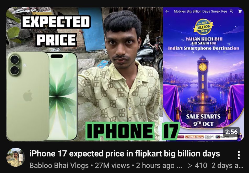 anurag_gharat's tweet photo. This guy included "27M views" in the name of the channel😂😂😂 https://t.co/sdKL1uUqYQ