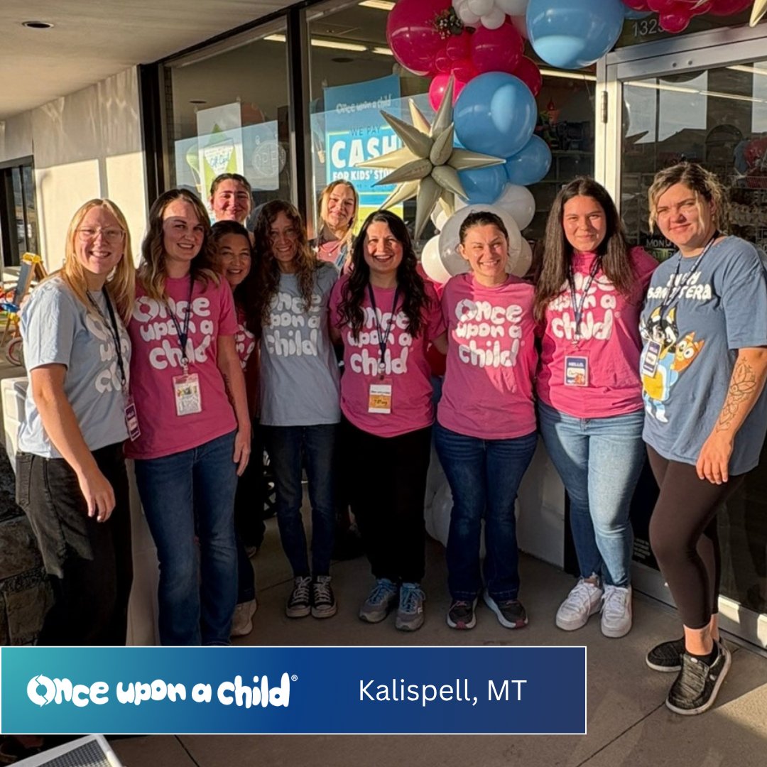 WinmarkResale's tweet photo. This weekend, Kalispell, MT is welcoming a brand-new Once Upon A Child, and Sun Prairie, WI is saying hello to beautiful new Play It Again Sports. 🙌  Big congratulations to franchise owners Tiffany W. and Emily and Andy J!

Franchise with Winmark → https://t.co/5i1Gx6CzY3

#OnceUponAChild #PlayItAgainSports #ResaleForEveryone