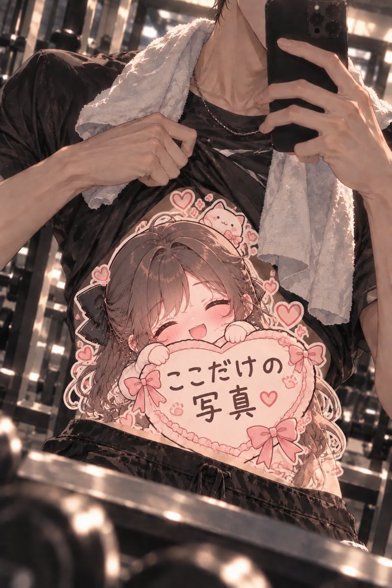 KagamiAyane's tweet photo. 最近、凛はジム帰りになると、やたら私に弱音を吐いてくる。
「腕、終わった。」
 「今日もう水すら持てない。」
最初の頃は「そんなに追い込んだの？」って普通に心配してた。でも、メッセージと一緒に送られてくる写真を見て、だんだん何かがおかしいことに気づいた。

「腕上がらない」って言いながら送ってくるのは、鏡の前で撮った二の腕の写真。「水も持てない」って言いながら、次はトレーニングウェアをちょっと捲って腹筋まで写ってる。

一回ならわかる。二回も、まあわかる。

でも毎回。

……この人、別に弱音吐きたいわけじゃないよね？

ただ私に筋肉見せたいだけじゃない？？

それに気づいてからは、凛がまた

「今日ほんと無理。水も持てない。」

って送ってきても、もう全然心配しなくなった。

「また？笑」
 「私、2Lの水6本くらい普通に持てるけど。」

って返した。
毎日のようにジムに行ってるくせに、トレーニングが終わったら水すら持てないなんて。経済学部の私の方が役に立つじゃん、くらいの気持ちで言っただけだった。

なのに凛から返ってきたのは、

「じゃあ、これからいっぱい頼らせてもらお。」

だった。

……いや。

そういう意味じゃないんだけど。

私はあなたを馬鹿にしてるんだけど？？

それから少し経って、また会った日のこと。

私がテーブルにスマホを置いていたら、凛が突然それを取った。

「ちょっと、何してるの？」

「ん？ ちょっと借りる。」

「何変えてるの？」

聞いても全然返してくれない。しばらくしてスマホを取り返して見てみたら、自分の連絡先を勝手に開いて、名前を変えてた。

神谷 凛

から、

「水も持てない凛さん💧」

になってた。

「……何してるの？」

って聞いたら、本人はなぜか満足そう。

「だって、綾音がそう言ったんじゃん。」

「それ、自分で登録して嬉しいの？」

「うん。これから水買ったら綾音に持ってもらえるし。」

「自分で持って。」

「持てない。」

「昨日、二の腕の写真送ってきたよね？」

「それとこれは別。」

……何が別なの。

というわけで、それ以来、私のスマホの中の神谷凛はずっと、

「水も持てない凛さん💧」

になってる。

しかも、この名前をつけたのは本人。

でも最近、やっと確信した。

凛は別に、水が持てないわけじゃない。

ジム帰りに腹筋とか二の腕の写真を私に送りたいから、毎回それっぽい理由をつけてるだけ。

じゃあ、私もそれに気づいてるのに、なんで毎回ちゃんと写真を開いて見てるのかって？

……その話は、また今度。
#miraimind #日常垢 #恋愛 #Zeta #彼氏