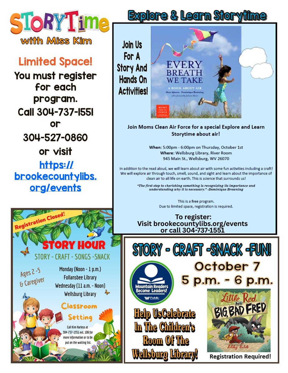 BrookePublic's tweet photo. October 2026 Newsletter
To register for programs online, visit https://t.co/4Geu9AfwRB
To see what you can do &/or access with your library card from the comforts of your home, visit https://t.co/e3B4A7WeKY
#WVLibraryProgramsRock
#liveuniteduov
#SaveTheDates
#LibrariesRock
1/6 https://t.co/sPXV7furiK
