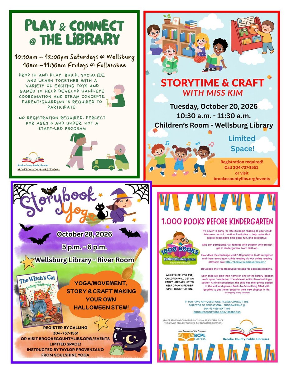 BrookePublic's tweet photo. October 2026 Newsletter
To register for programs online, visit https://t.co/4Geu9AfwRB
To see what you can do &/or access with your library card from the comforts of your home, visit https://t.co/e3B4A7WeKY
#WVLibraryProgramsRock
#liveuniteduov
#SaveTheDates
#LibrariesRock
1/6 https://t.co/sPXV7furiK
