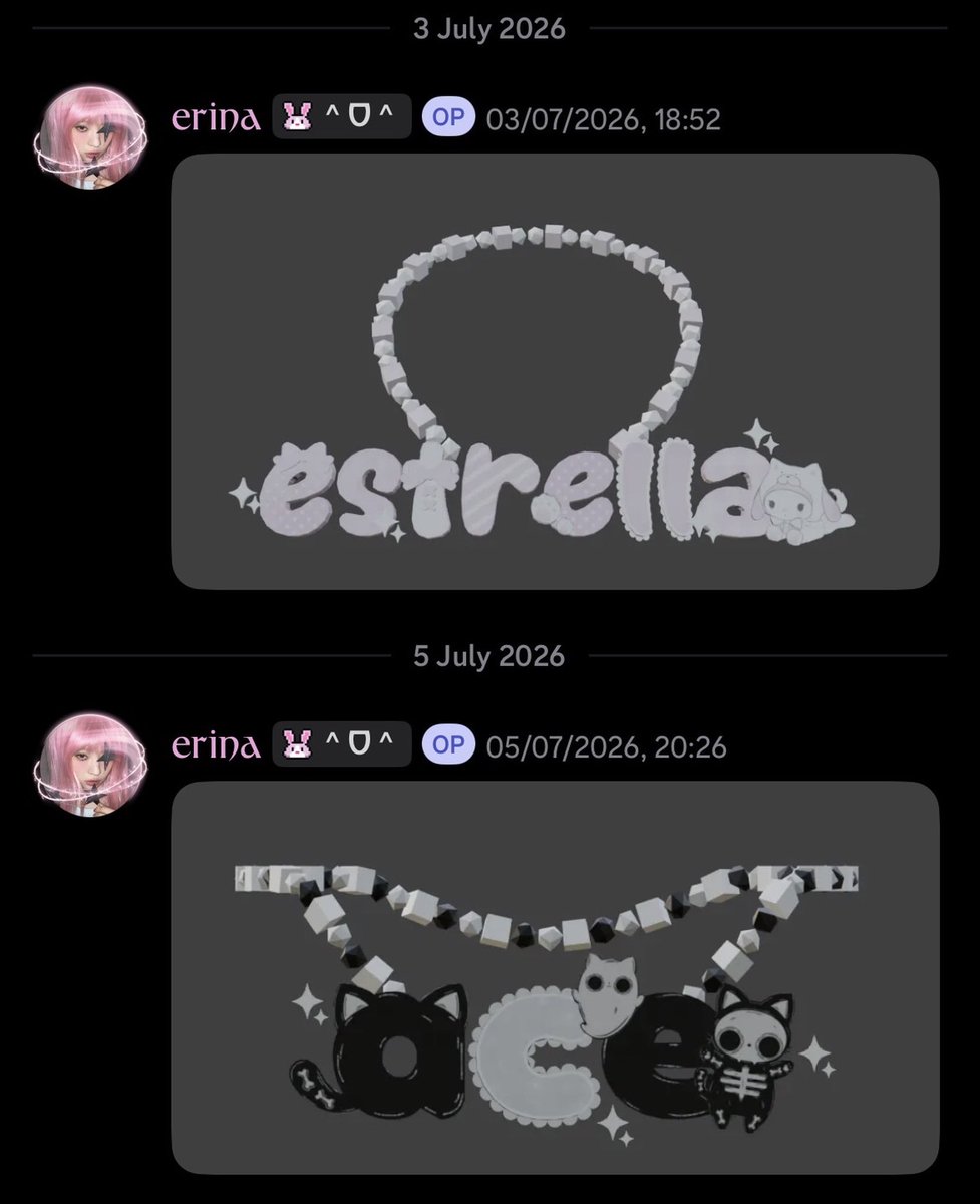 qiedimsum's tweet photo. izin bantuu promosiin @p5h5n5 

hiii! we’re opening custom roblox necklace commissions. dijamin ava kamu semakin kinyis-kinyis 🎀🌷
ini beberapa portfolio-nya. bisa request nama, inisial, style, dan dekorasi juga buat avatar R15 &amp; R6! veryyy affordable price (1500 robux or $15). https://t.co/rvgjmv9yEV