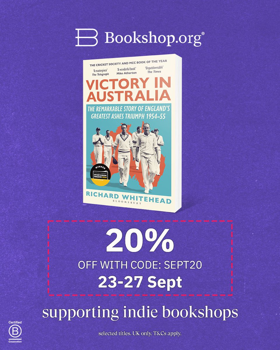 BloomsburySport's tweet photo. PRE-ORDER OFFER! 

Enjoy 20% off these upcoming titles when you shop with @bookshop_org_UK. 

Just use code SEPT20 at checkout. Offer ends 27th September. 

@RWhitehead61 https://t.co/soZZE6P8eC