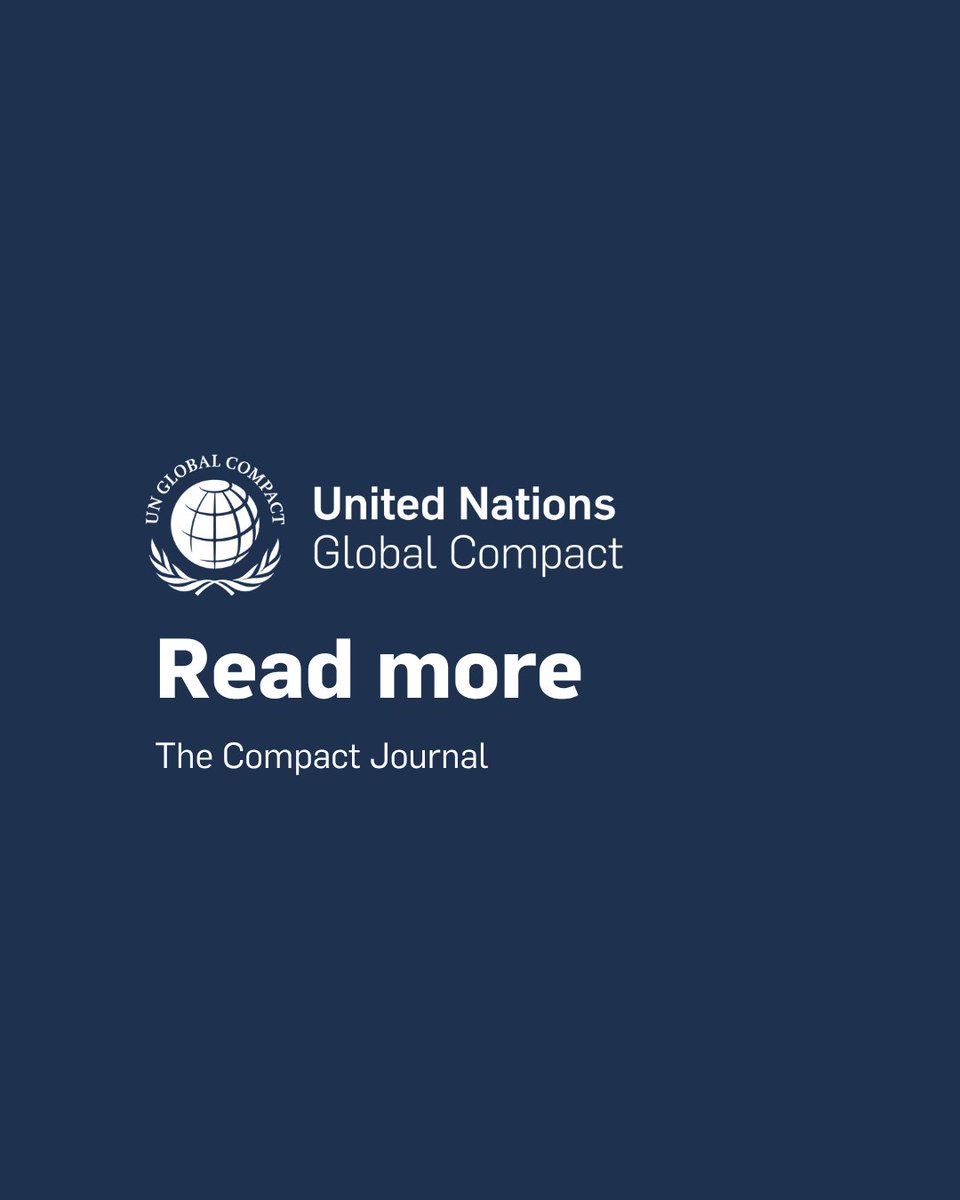 globalcompact's tweet photo. 📈 Turning sustainability ambition into action requires the right insights, tools and data.

During #UNGA81, the UN Global Compact has launched a new collection of data-driven reports for business leaders.

Read more in the Compact Journal: https://t.co/mMx3xBxvjo https://t.co/1BEKuuvV9X