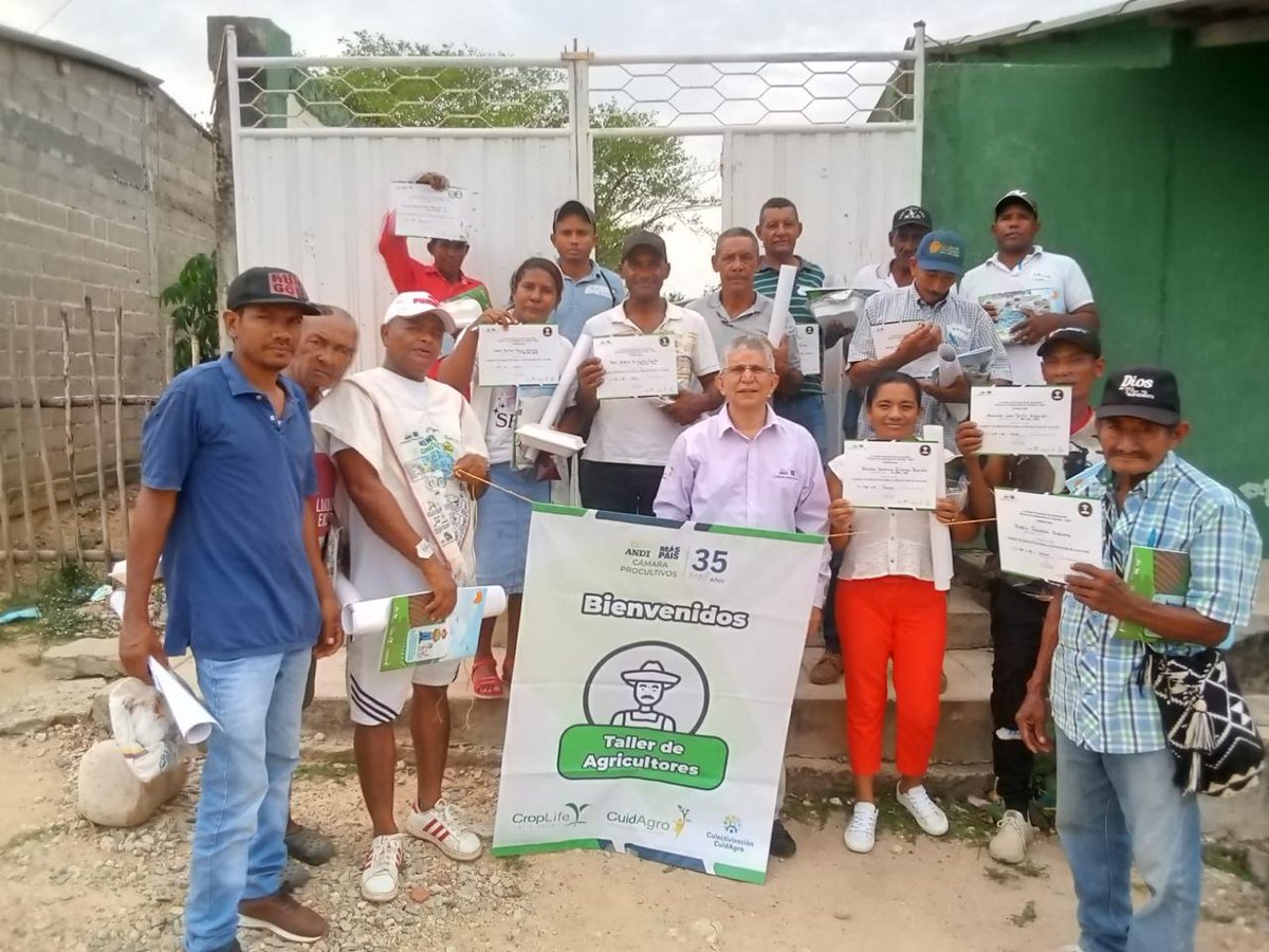 ProcultivosAndi's tweet photo. En #Riohacha, La Guajira, 77 productores de #yuca participaron en dos jornadas del taller de protección de cultivos. 🌱 Un espacio para fortalecer conocimientos y promover buenas prácticas para una producción más segura y sostenible, en articulación con la Alcaldía. https://t.co/vN0ujWbwbY