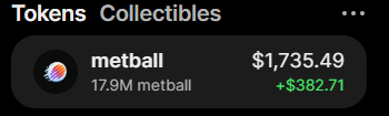 ProfLiquidated's tweet photo. @Angela383610976 @basedjhay @metballfun @MeteoraAG @metballfun  dev please edit the balance price become $1,735,490 😀😃😄😄 https://t.co/6dmAXmnxIt
