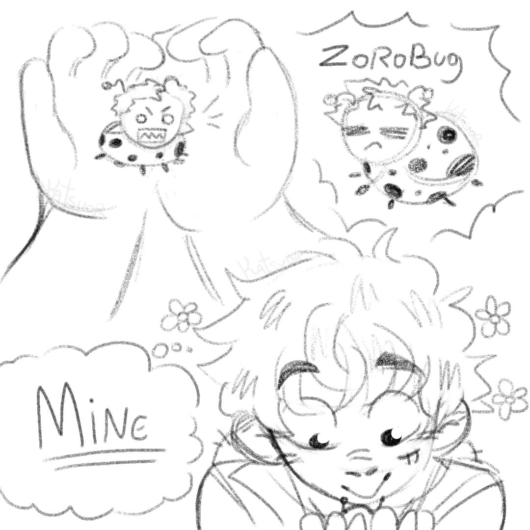 Kattsuor_'s tweet photo. Luffy loves bugs, specially ZoroBug!!
#luzo #zolu #onepiece https://t.co/ZHximraXmp