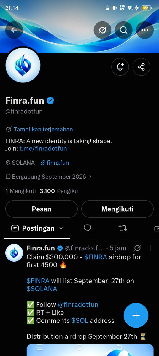 UvidN2680's tweet photo. @finradotfun CC8cnJYy45PWPRQoun4JhXXXiLkxGt2yZHpxNzuKwvxp https://t.co/l8kCzscV4k