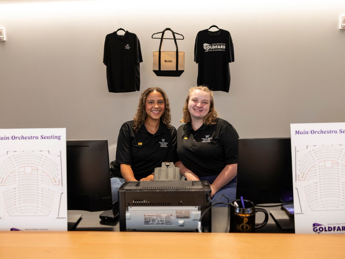 WesternILUniv's tweet photo. The WIU Goldfarb Center for Performing Arts Box Office is open for single-show tickets before &amp; on the day of events. WIU students can get $10 Student Rush tickets the day before or day of a performance with a valid student ID, subject to availability.

🔗https://t.co/u9I7ALMfmo https://t.co/5Uf4DIdvo9