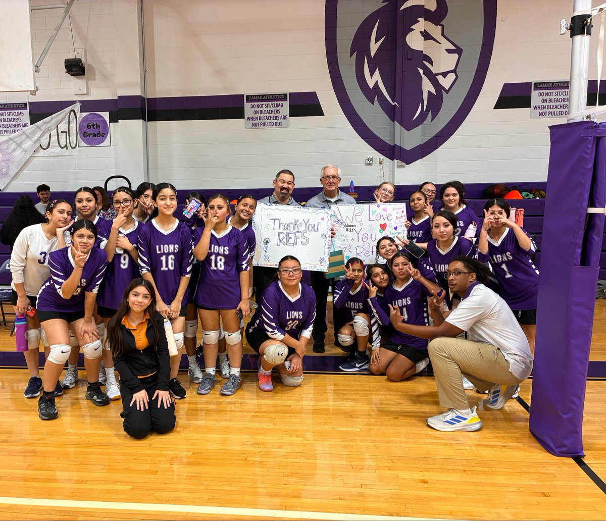 CoachVill's tweet photo. Big shoutout to the refs for our 8th grade game last night! 🏐 Thank you for your time, effort, and dedication to keeping the game fair and competitive. We appreciate everything you do! #refappreciationnight 🦁
@IISDAthletics @IrvingISD https://t.co/EGm9tN2KWO